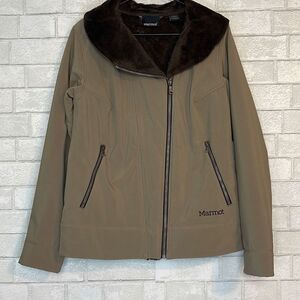 Marmot Faux Fur Collar Softshell Jacket XL